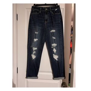 arizona high waisted distressed jeans